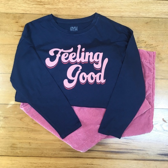 NWT Gymboree Girls Long Sleeve T-shirt and Pant - Picture 1 of 4